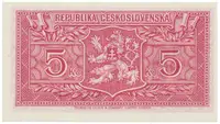5 Koruna b.d. (1945), Hej.70a - fotografie 2