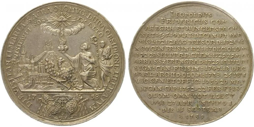 Olomouc - biskupství, Leopold II. Bedřich Egkh, 1758 - 1760 — 1