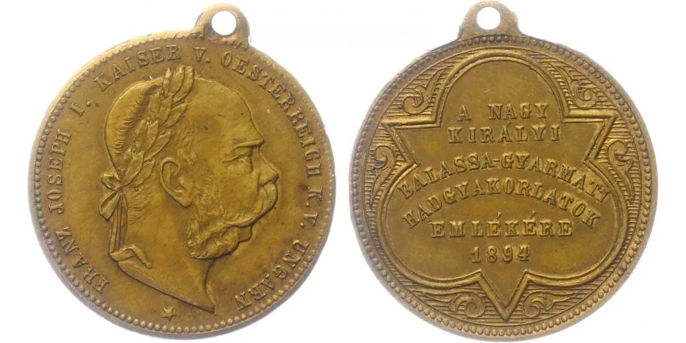 František Josef I., medaile vojenských manévrů — 1