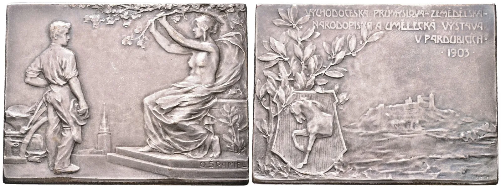 AR Plaketa 1903 (O. Španiel) - Východočeská průmyslová, zemědělská, — 1