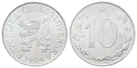 10 Haléř 1954, ražební lesk