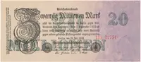 Německo, 20 Millionen Mark 1923, Ro.96b