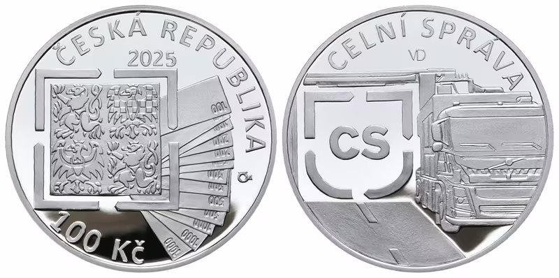 100 Kč 2025 - Celní správa, PROOF