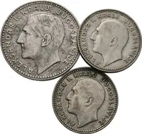 Jugoslávie, 20 Dinár 1931 + 10 Dinar 1931 (2x)