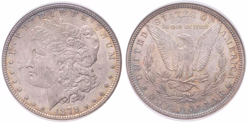 USA, 1 Dollar 1879 - MS 62