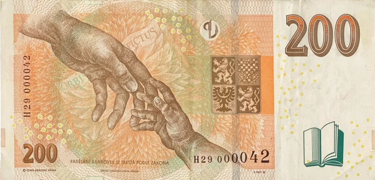 Česká republika, 200 Koruna 2018, pěkné nízké číslo H 29  000042, Hej.CZ32aH