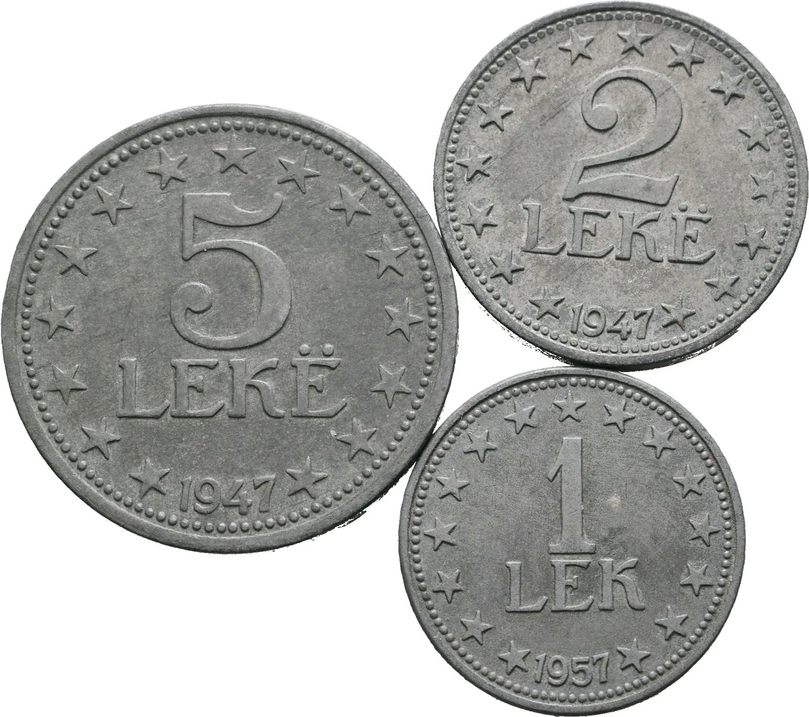 Albánie, 5, 2 a 1 Lek 1947