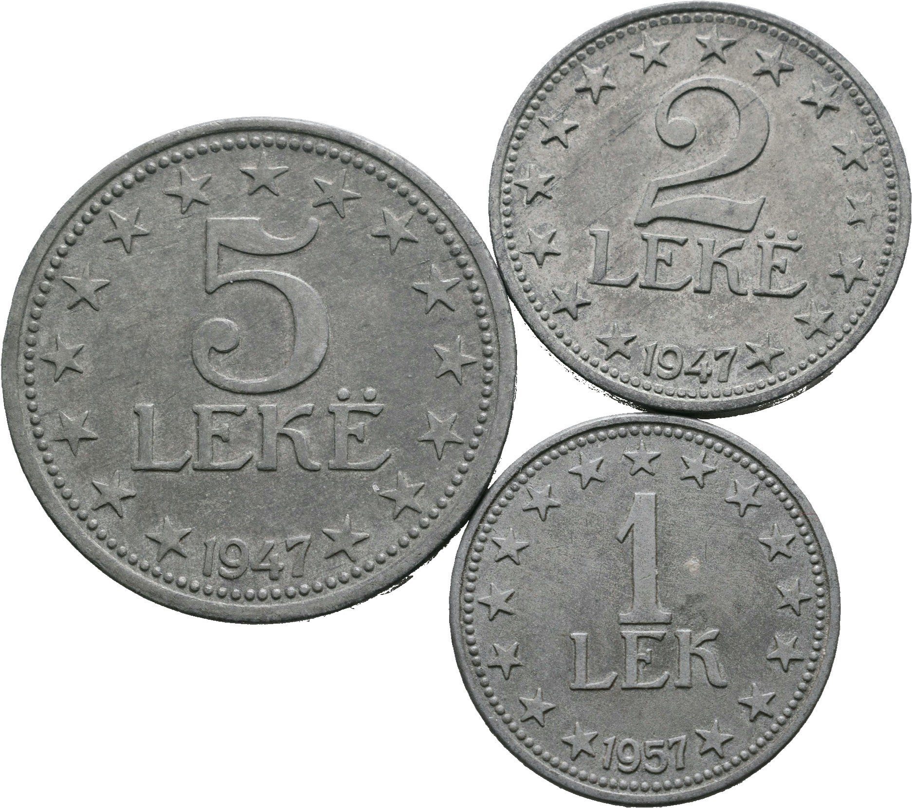 Albánie, 5, 2 a 1 Lek 1947