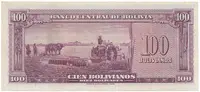 Bolívie, 100 Bolivianos 1945, P.142 - fotografie 2