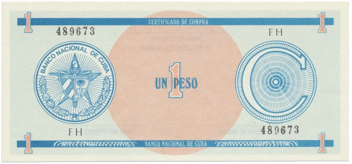 Kuba, 1 Peso b.d., série C - 1. vydání, P.FX11
