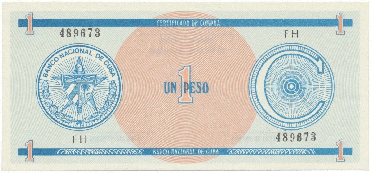 Kuba, 1 Peso b.d., série C - 1. vydání, P.FX11