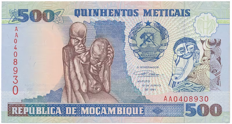 Mosambik, 500 Meticais 1991, P.134