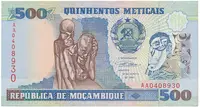 Mosambik, 500 Meticais 1991, P.134