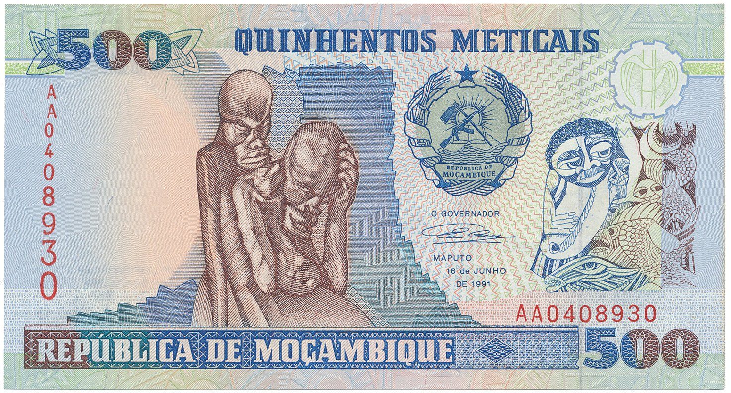 Mosambik, 500 Meticais 1991, P.134