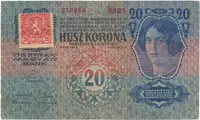 20 Koruna 1913 (1919), I. vydání, Hej.2
