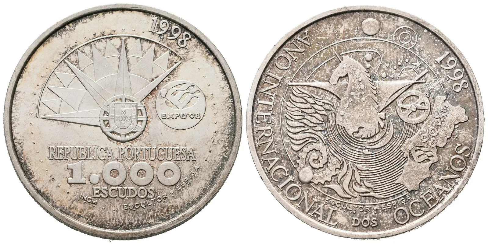 Portugalsko, 1000 Escudos 1998 - Mezinárodní rok oceánů Expo'98