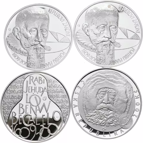 200 Kč 2009 - Dosažení severního pólu (2x), Keplerovy zákony a rabi Löw,