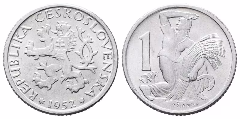 1 Koruna 1952