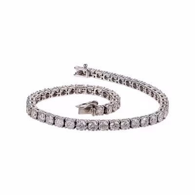 Diamantový náramek z bílého zlata, celkem 6,00 ct