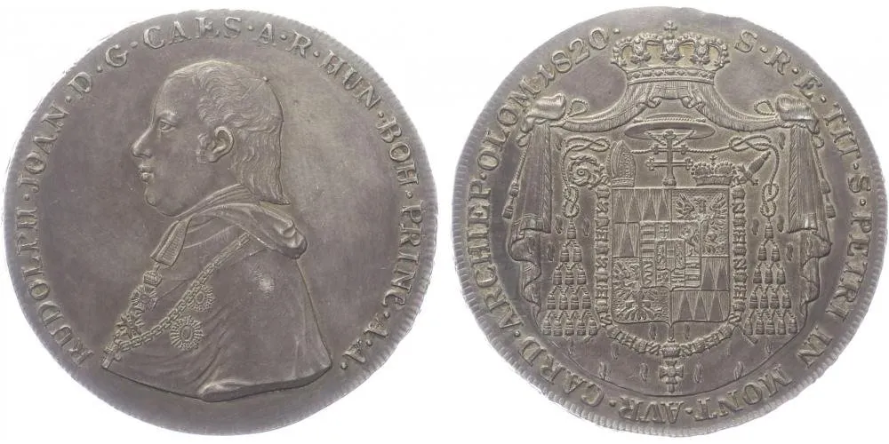 Olomouc - arcibiskupství, Rudolf Jan, 1819 - 1831 — 1