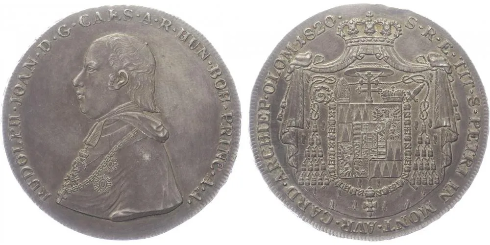 Olomouc - arcibiskupství, Rudolf Jan, 1819 - 1831 — 1