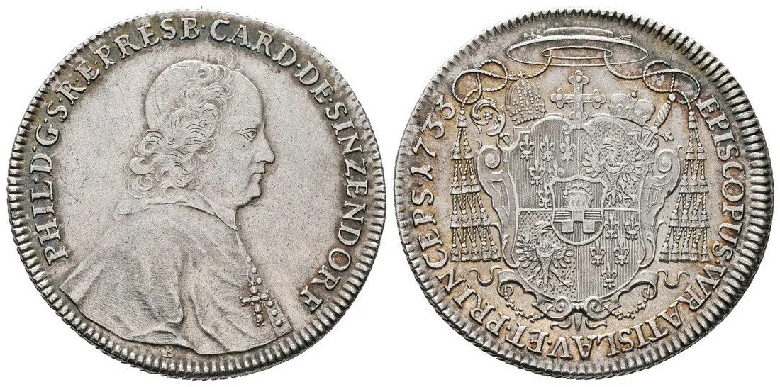 Vratislav - biskupství, Philipp von Sinzendorf, 1732 - 1747 — 1