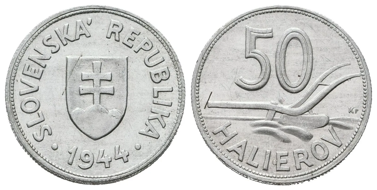 50 Haléř 1944, krásná zachovalost, vzácný