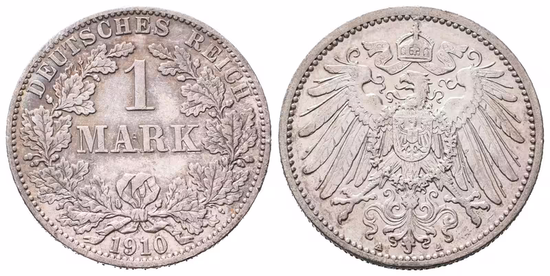 Německé císařství, 1 Marka 1910 A