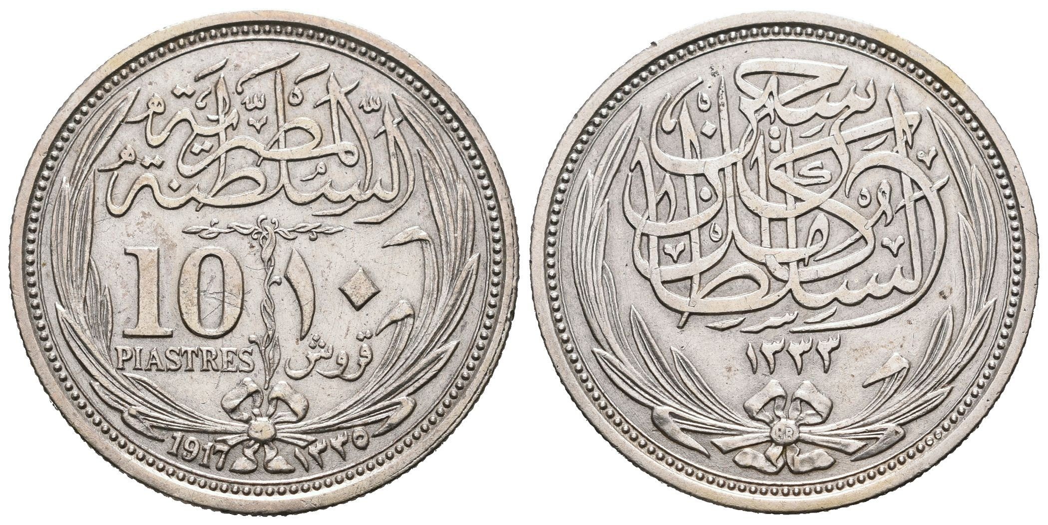 Egypt, 10 Piastr AH 1335 (AD 1917)