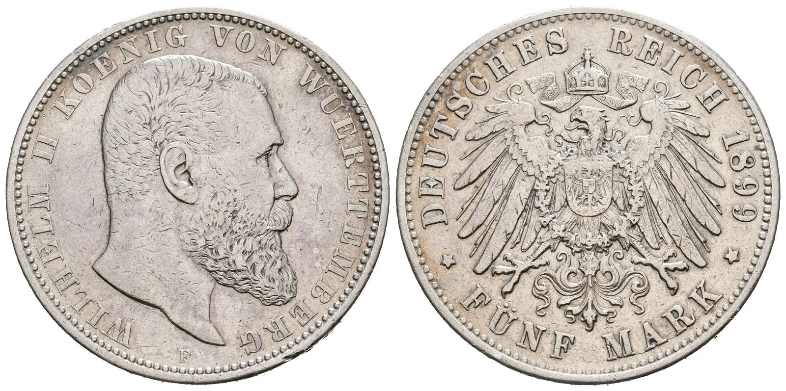 Württembersko, 5 Marka 1899