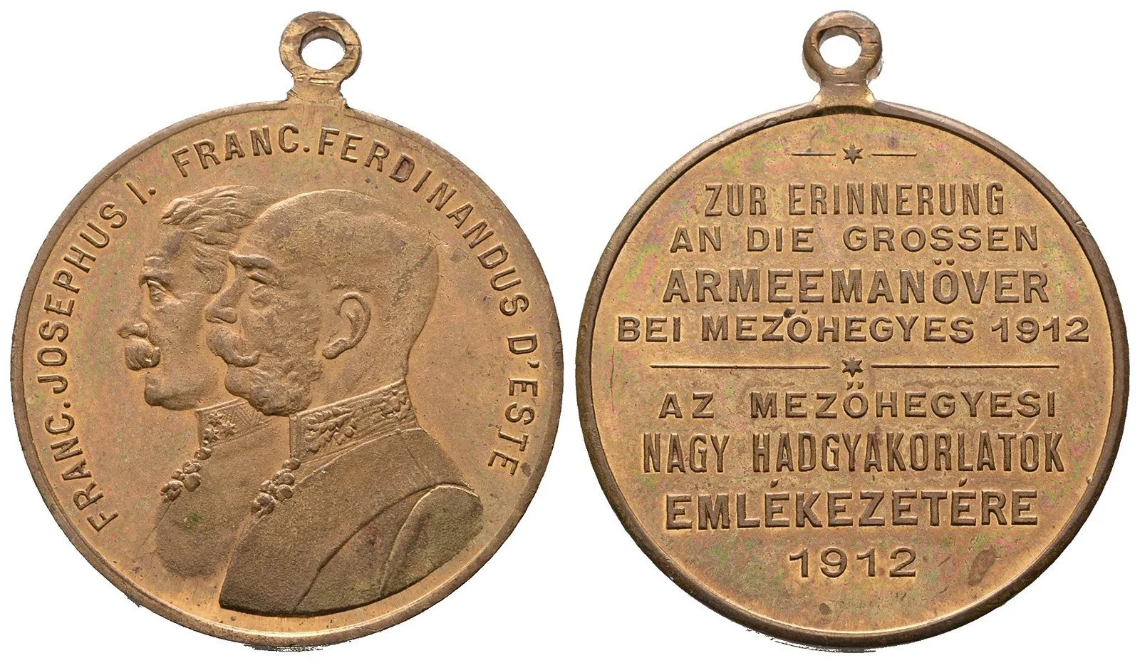 František Josef I., medaile vojenských manévrů — 1