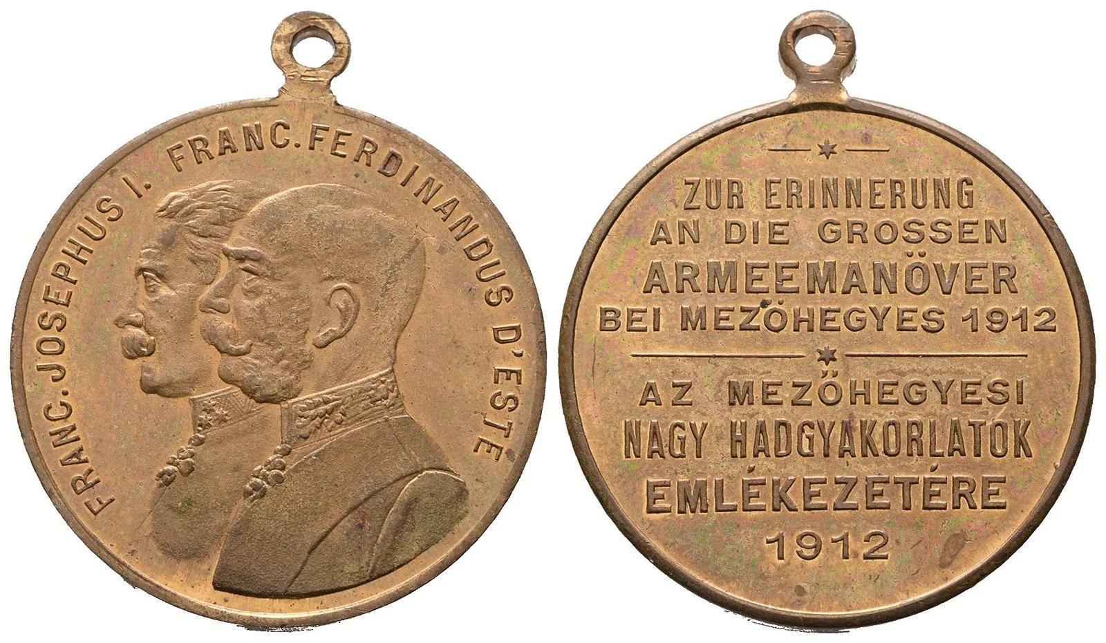 František Josef I., medaile vojenských manévrů — 1