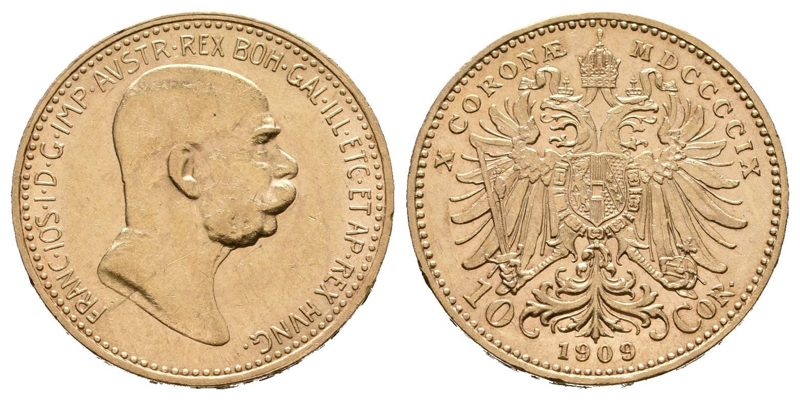 10 Koruna 1909, typ Marschall