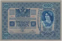 Rakousko - Uhersko, 1000 Koruna 1902, podtisk šedorůžový, bez přetisku, Hej.RU5b - fotografie 2