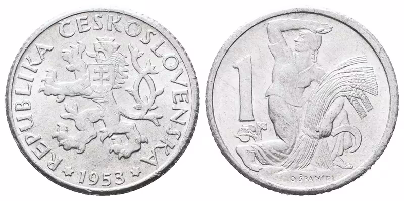 1 Koruna 1953