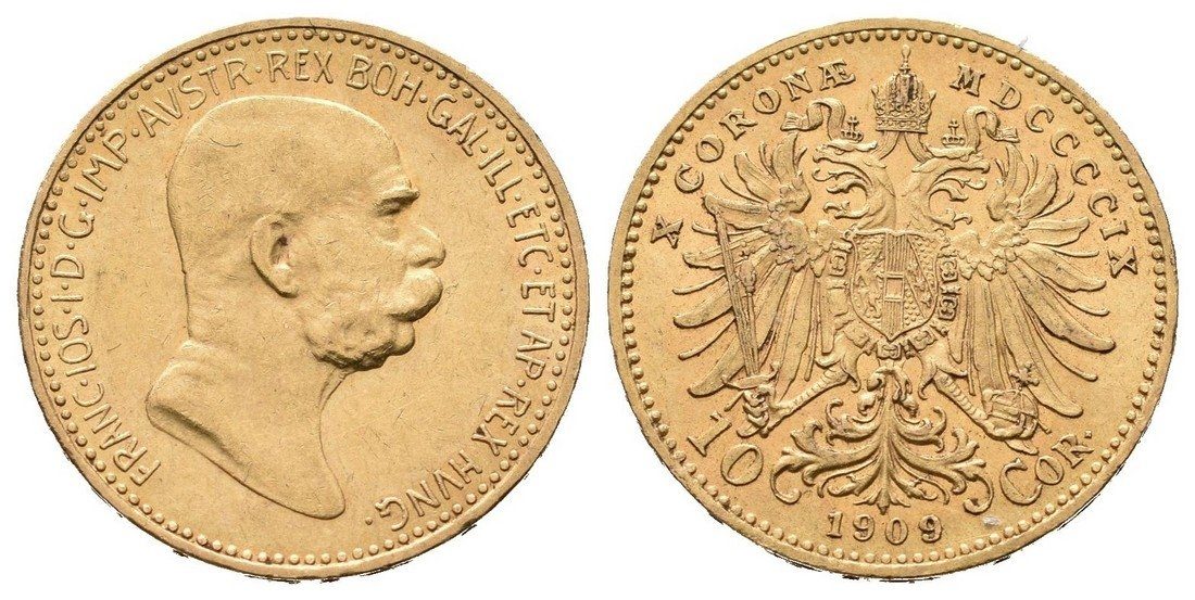 10 Koruna 1909, typ Marschall