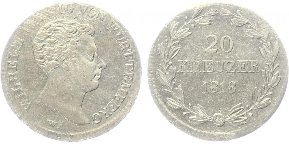 Württemberg, Wilhelm I., 1816 - 1864 — 1