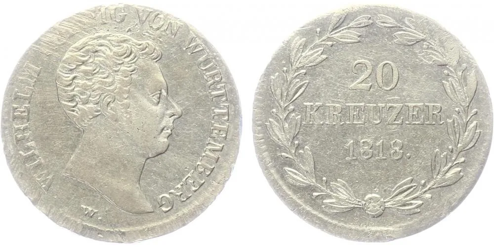 Württemberg, Wilhelm I., 1816 - 1864 — 1