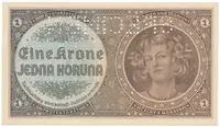 Protektorát Čechy a Morava, 1 Koruna b.d. (1940), tisk Haase, série H, perf. 1x SPECIMEN, Hej.30b.S1 - fotografie 2