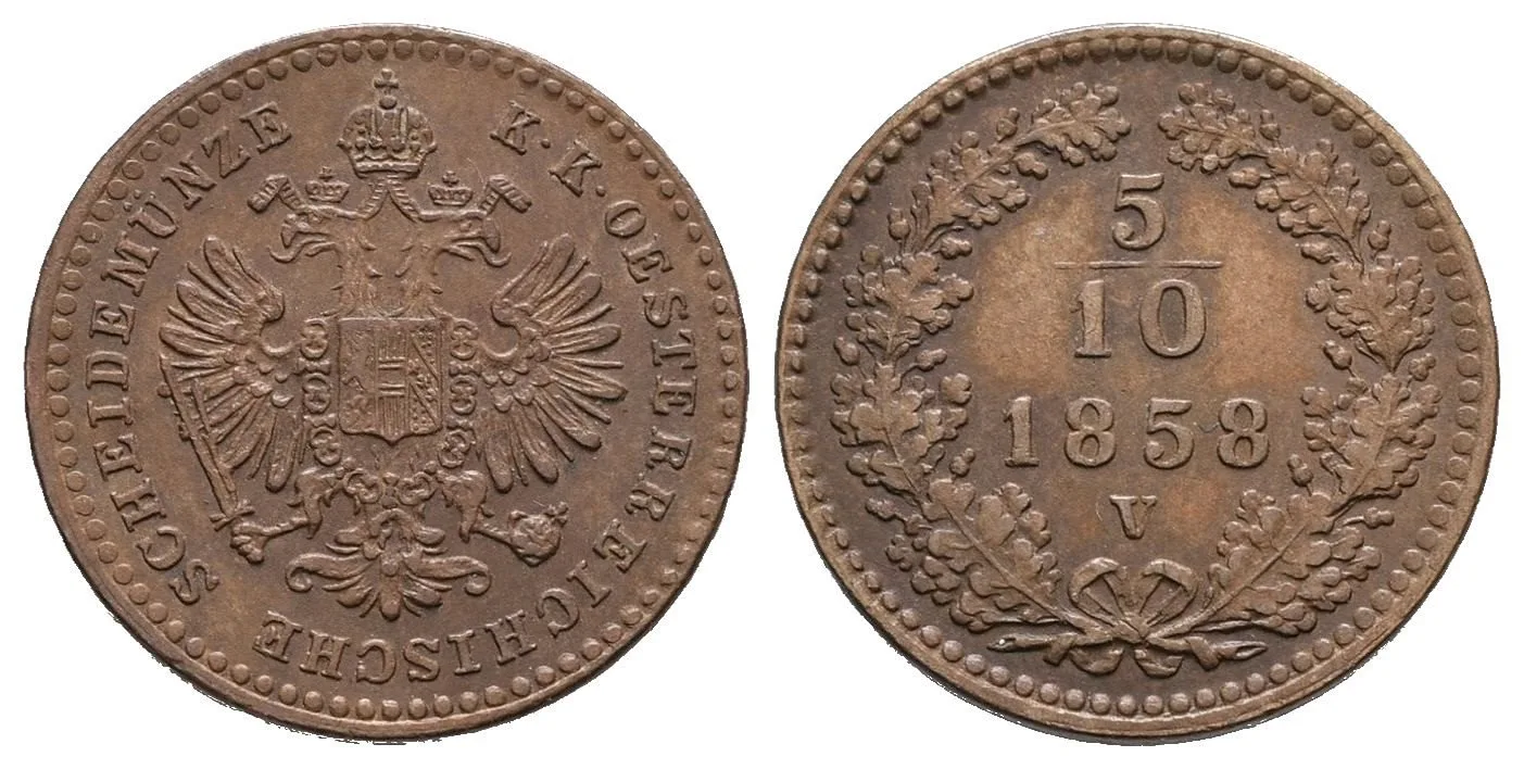 Rakouská a spolková měna, 1857 - 1892 — 1