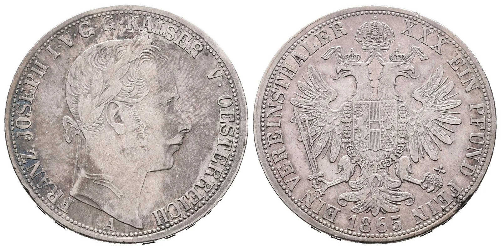 Rakouská a spolková měna, 1857 - 1892 — 1