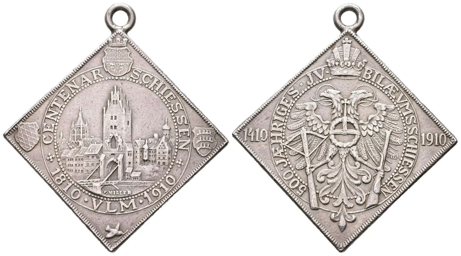 AR Klipa 1910 (P. Miller) - Jubilejní střelby k 500. výročí střel. spolku v Ulmu. — 1