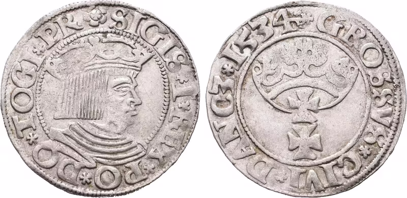 Polsko, Groš 1534 Gdaňsk