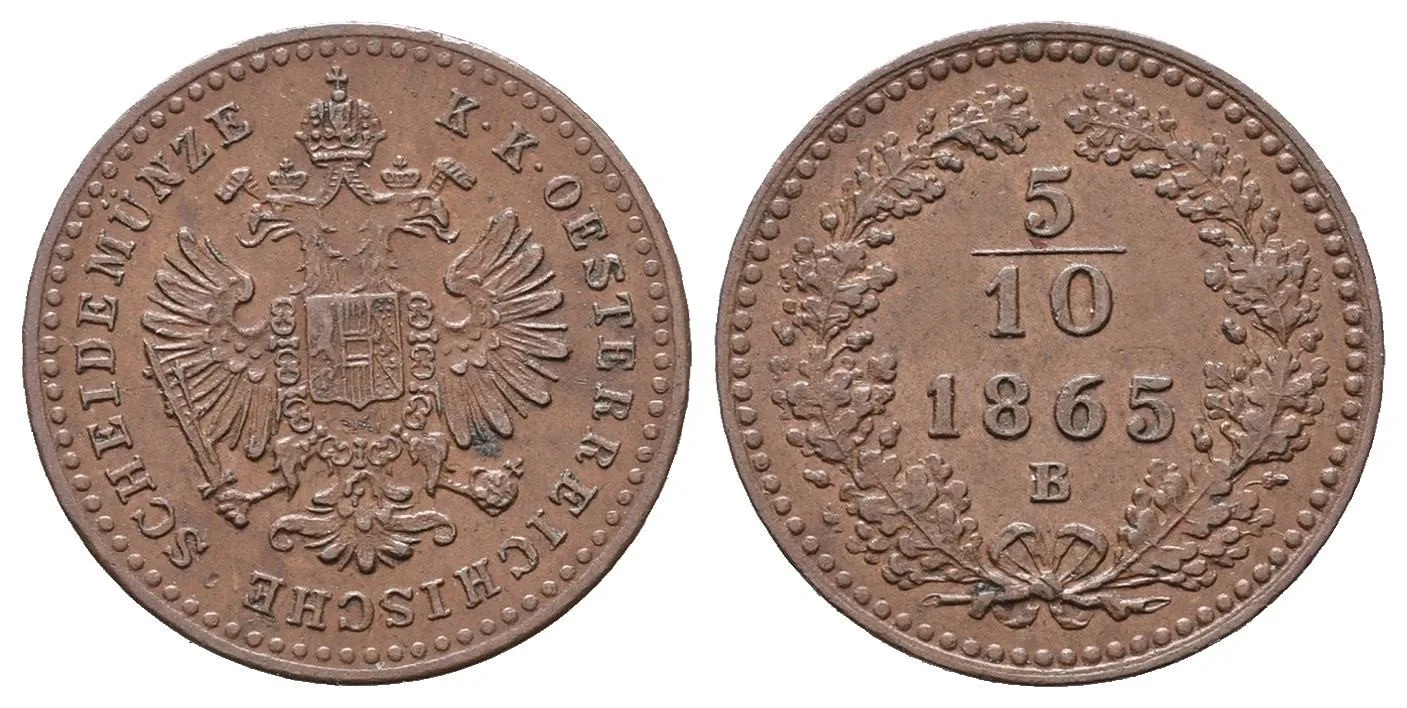 Rakouská a spolková měna, 1857 - 1892 — 1