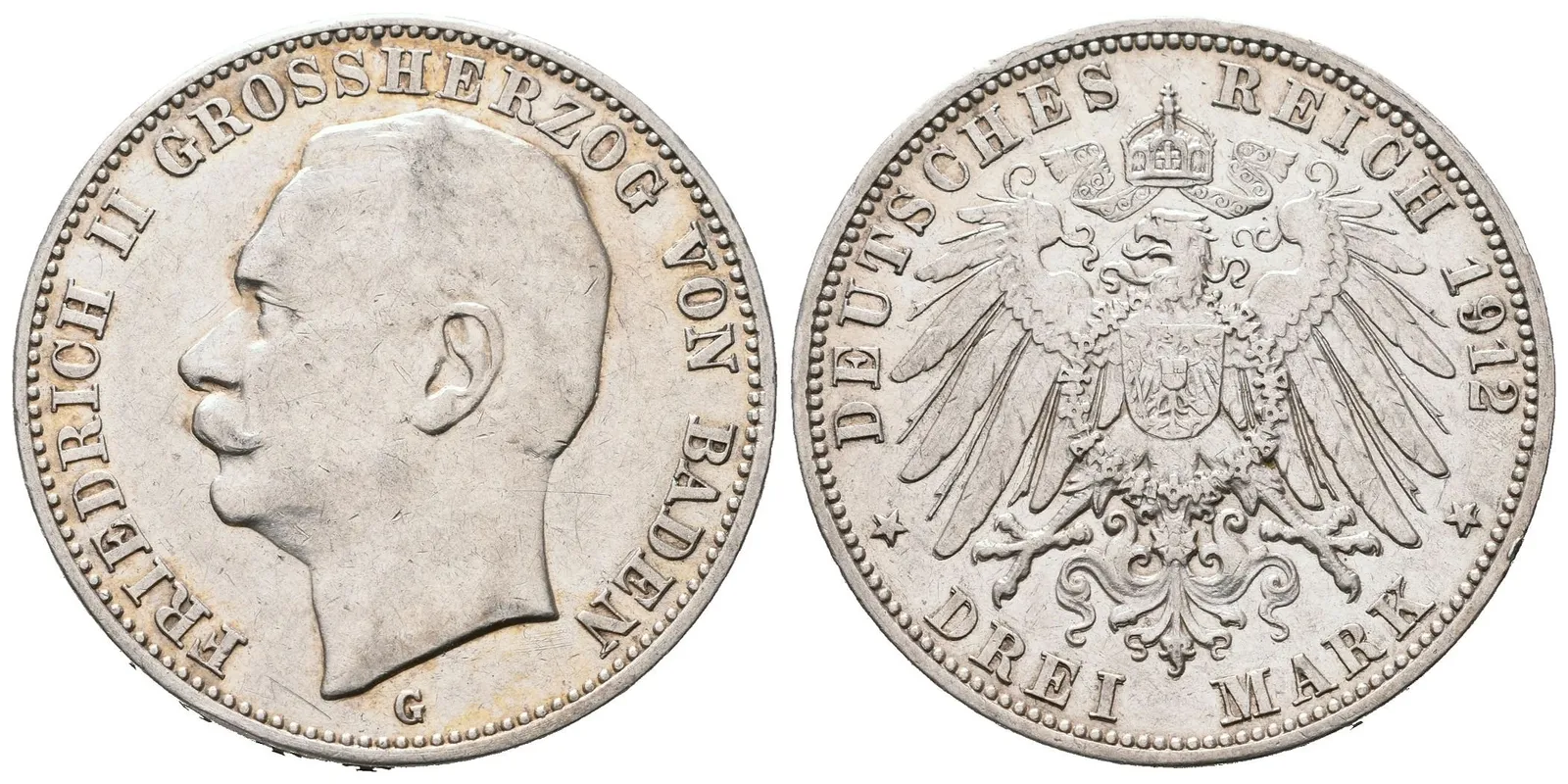 Baden, 3 Marka 1912 G