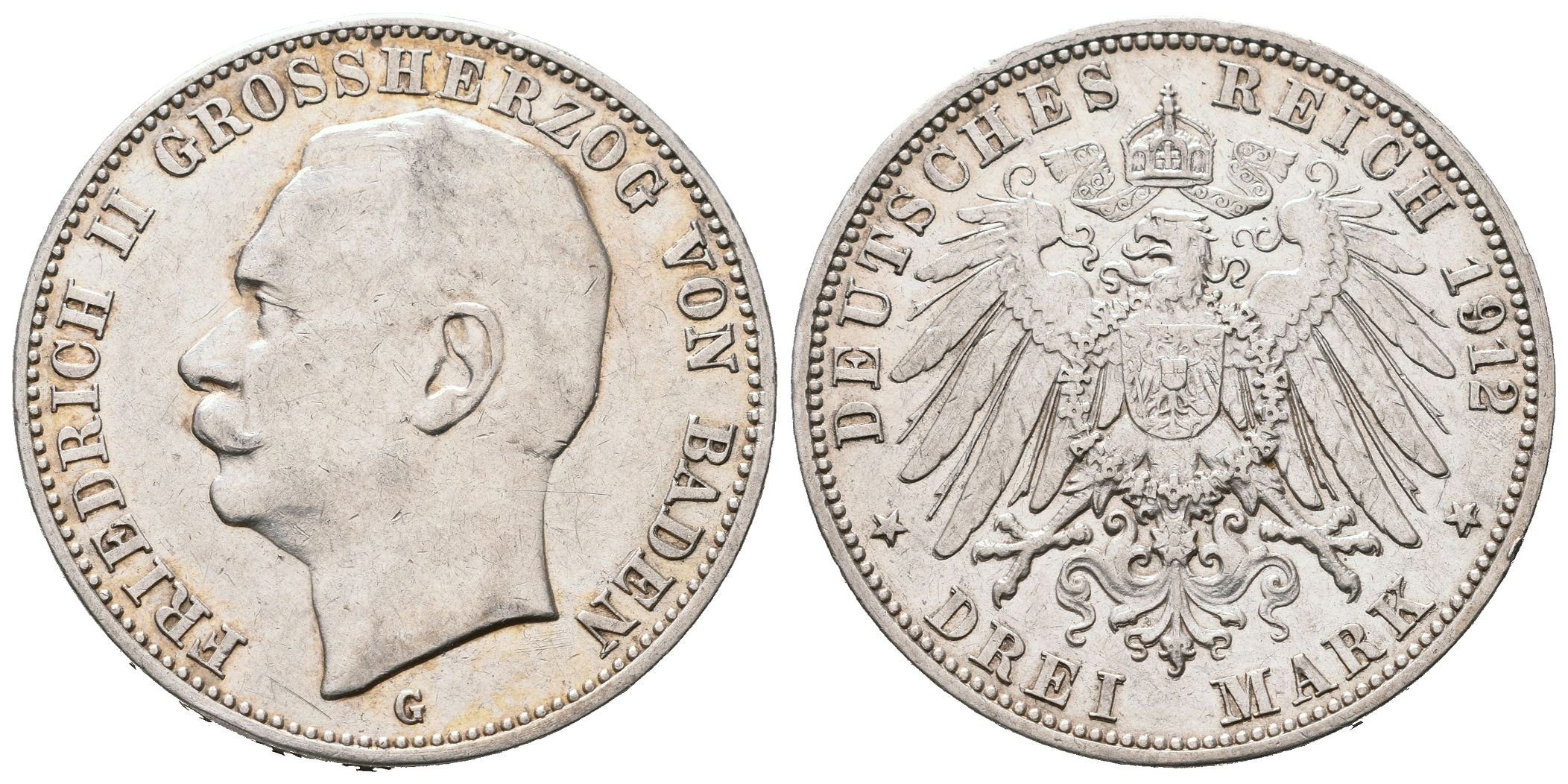Baden, 3 Marka 1912 G
