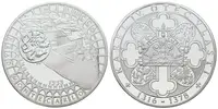 Stříbrná investiční medaile - Hrad Monte Carlo u Luccy - Ag 24,5 g - 999/1000 + Certifikát