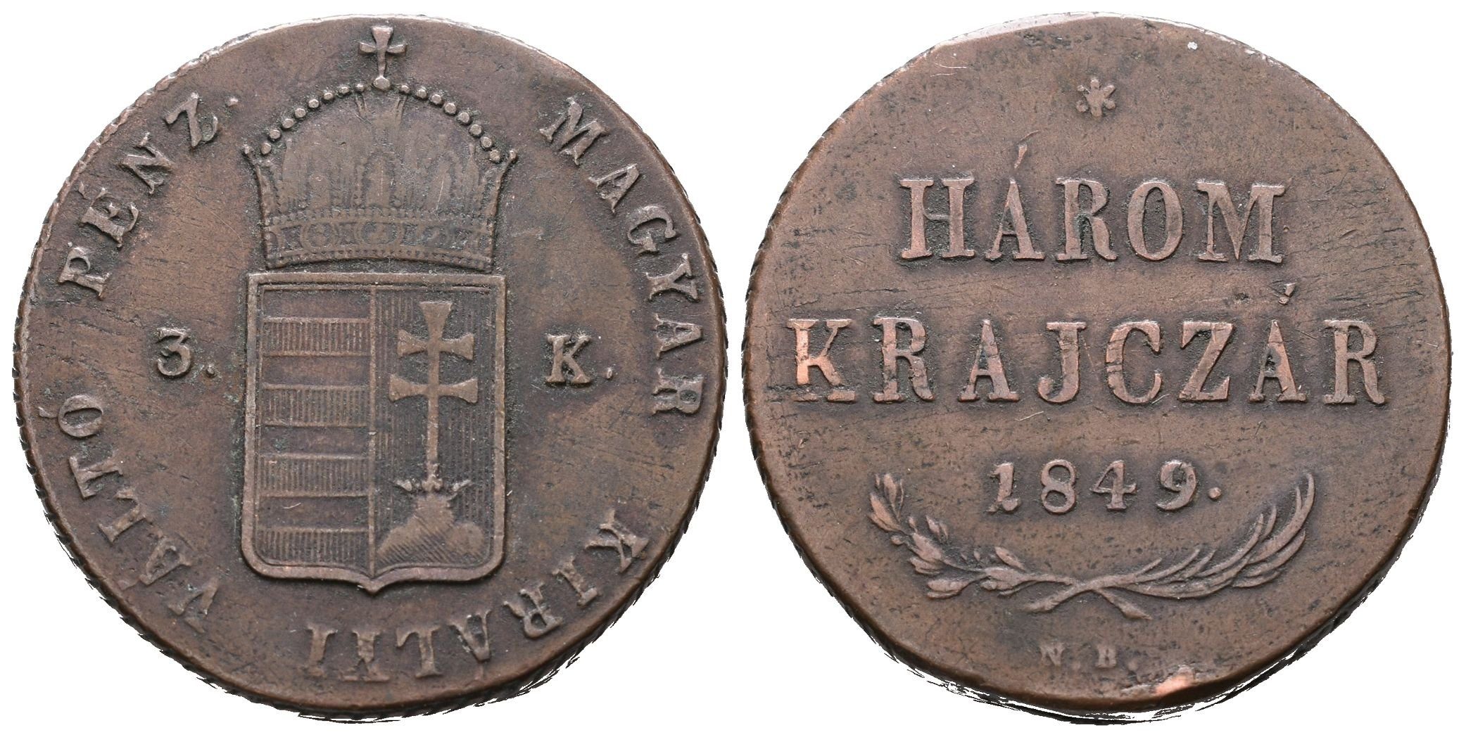 Revoluce, 6 Krejcar 1849 NB