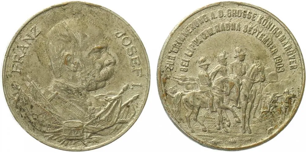 František Josef I., medaile vojenských manévrů — 1