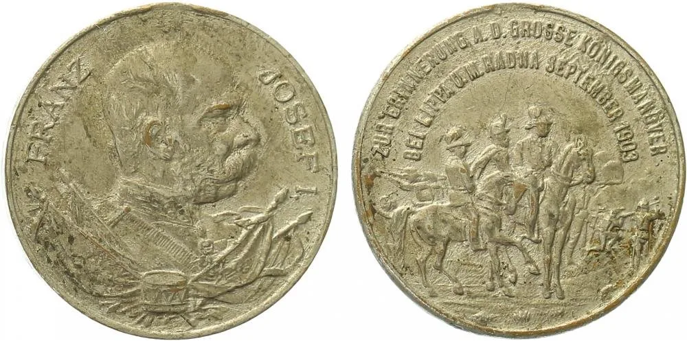 František Josef I., medaile vojenských manévrů — 1